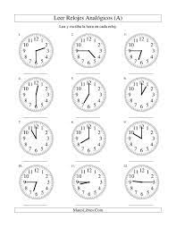La Hoja De Ejercicios De Leer La Hora En Un Reloj Analogic Hoja De Trabajo Para Matematicas Material Didactico Para Matematicas Hojas De Trabajo De Matematicas