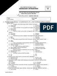 Soal Akidah Akhlak Kls 3 Pdf