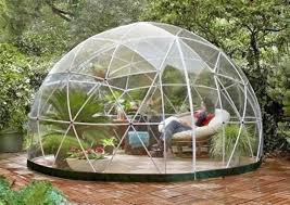 New Garden Geodesic Dome Gazebo Greenhouse Patio Outdoor Room Garden Igloo Outdoor Gazebos Outdoor