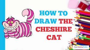 (step 1) draw an oval. How To Draw The Cheshire Cat In A Few Easy Steps Drawing Tutorial For Kids And Beginners Youtube