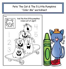 Pete The Cat S 5 Little Pumpkins Worksheet 5 Little Pumpkins Pumpkin Coloring Pages Pumpkin Poem