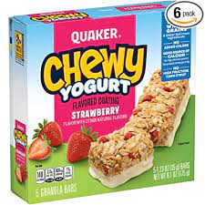 Order online quaker chewy yogurt granola bars, blueberry on www.mypricelessfoods.com. Amazon Com Quaker Yogurt Chewy Granola Bar Strawberry 5 Bars Net Weight 6 1 Ounce Pack Of 6 Packaging May Vary Grocery Gourmet Food
