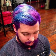 Merman Beard Men Are Dyeing Their Hair With Vivid Colors Like Never Before Mens Hair Colour Men Hair Color Hair And Beard Styles