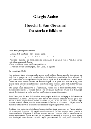 Pare che in questa notte magica, poco dopo la notte tra il 23 e 24 giugno si credeva fosse intrisa di potere, il momento propizio per lanciare incantesimi e maledizioni. Pdf I Fuochi Di San Giovanni Giorgio Amico Academia Edu