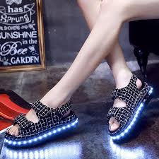 2016 New Arrive Dropshipping Light Up Sandal For Girls Fashion Ladies Led Luminous Sandal Popular Using In Summer Suppliers China Wholesale Price Shunjie
