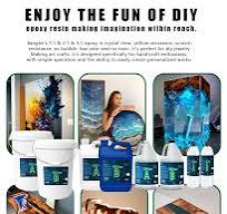 Crystal Clear 1:1 Resin Epoxy a and B Epoxy Resin and Hardener for DIY  Jewelry Crafts and Table Art