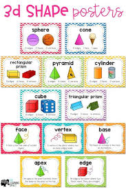 3d Shape Anchor Chart First Grade Google Search