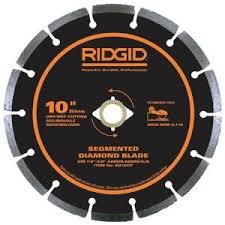 Ridgid 10 In Segmented Diamond Blade Hd Sg10cp The Home Depot Diamond Blades Saw Blade Circular Saw Blades