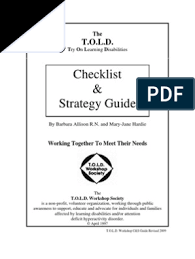 On doctor vikram sarabhai in gujarati healthcare quality essay graphic organizer template for argumentative essay important life lessons . Told Checklist Strategy Guide Learning Disability Attention Deficit Hyperactivity Disorder