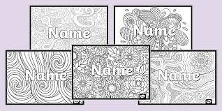 See more ideas about swear word coloring coloring pages words coloring book. Editable Mindfulness Name Colouring Activity Mindfulness