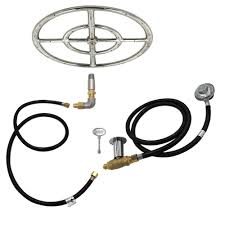 Our gas fire pit kits can be added to concrete paver fire pits, stone fire pits, or other custom fire features. Propane Burner Kit Control Sytem Regulator Brass Control Valve For Outdoor Fire Pit Fireplace With 12 Double Ring Burner Set Gas Heater Parts Aliexpress