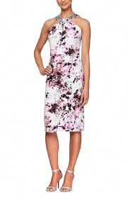 Women S Alex Evenings Floral Cocktail Dress Size 14 Ivory Eveningcocktaildress In 2020 Floral Cocktail Dress Cocktail Evening Dresses Dresses