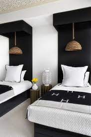 Shop for twin beds for adults online at target. Modern Black White Twin Bedroom Hermes Throw Blanket Straw Cane Pendant Light Guest Bedroom Inspiration Home Bedroom Contemporary Bedroom