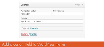 But it is taking the code as a real anchor tag. Adding Custom Attributes To Wordpress Menus