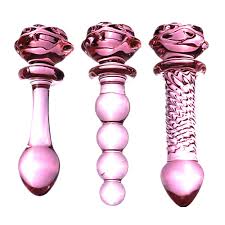 Glass Dildo Pink Rose - Pinkaiai.com
