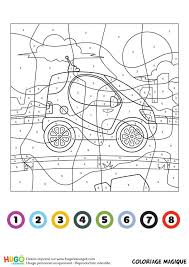 Coloriage voiture maternelle a imprimer. Coloriage Magique Ce1 Une Mini Voiture