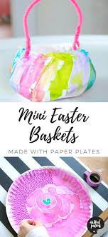 In addition to the christian celebration. How To Make Mini Easter Baskets With Paper Plates Easter Basket Template Easter Baskets For Toddlers Mini Easter Basket