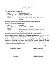 Surat dinas pada workshop sosial media di sekolah. Contoh Surat Kuasa Pengambilan Blt Ruang Sipil