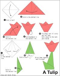 Origami Lale Origami Okul Oncesi Okul