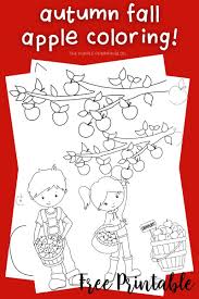 Show your kids a fun way to learn the abcs with alphabet printables they can color. Free Printable Autumn Fall Apple Coloring Sheets