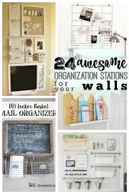 These desk wall organizer are superbly designed for safety and efficiency. Remodelaholic 24 Awesome Diy Wall Organization Stations