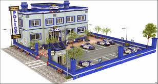 3d Police Station Turbosquid 1212626 In 2020 Police Station Police Station