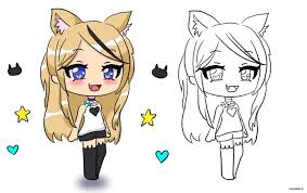 Coleção para fãs do gênero japonês. Desenhos De Gacha Life Para Colorir Imprimir Grande Colecao