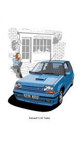 Epingle Par Mourad Miloua Sur Renault 5 Alpine Et Maxi Turbo Et Super 5 Et Gt Turbo Illustration De Voiture Gt Turbo Dessin Voiture