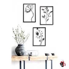 Beautiful living rooms and extremely creative metal wall decor designs when combined together creates a gorgeous living room where you can spend time with the family and entertain guests! Three Flower Metal Wall Decor Living Room Bedroom Kitchen Home Office Nature Plant Decoration Hanging Plaque Nordic Styles Frame New Fashion Trend Art Design Luxury Modern Creative Stylish Quality Gift Decorative Boards