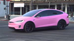 Customized dream car, just like jojo's real car! See Addison Rae S Tesla Transformed Tiktok Star S Car Gets A Pink Wrap