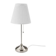 Arstid Table Lamp With Led Bulb Nickel Plated White Max 13 W Ikea Ikea Table Lamp Table Lamp Ikea Lamp