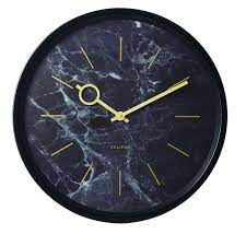 klok marble wandklok klok trendhopper black marble woontrend klok grote klok wandklok