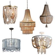 Gold Chandelier Wooden Beaded Lighting Fixture Fringe Hanging Light Kitchen Baby Kids Room Foyer Bedroom Dining Room Wood Lamp Chandeliers Aliexpress