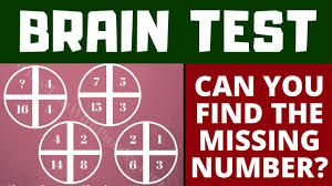 Can You Find The Missing Number Train Your Brain Missing Number Bra Easy Brain Teasers Math Logic Puzzles Brain Teasers For Kids