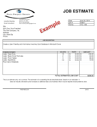 Estimate Example Converted To Pdf