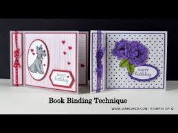 Card making tips card making tutorials card making techniques video tutorials fancy fold cards folded cards tarjetas pop up interactive cards shaped cards. No 572 Bookbinding Birthday Card Janb No 5 Top Uk Stampin Up Independent Demonstrator Youtube In 2021 Fancy Fold Cards Fun Fold Cards Valentine Cards Handmade