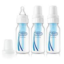 Amazon Com Dr Brown S Bpa Free Polypropylene Natural Flow Standard Neck Bottle 4 Oz 3 Pack Discontinued By Manufacturer Baby Bottles Baby