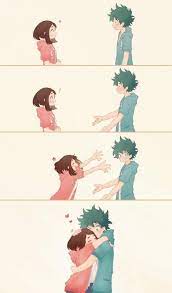 Izuku x Ochako | Cute anime character, Deku x uraraka, Boku no hero  academia funny