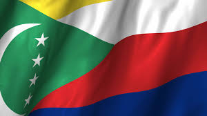 A white disc is superimposed at the centre and depicts the national symbol, a grey crowned crane, facing the hoist side. Flag Of Comoros In Hd For Free Download