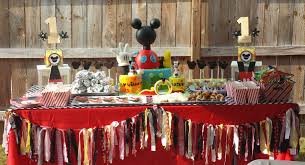 Theme Mickey Mouse First Birthday Party Venue Private Residence Planning Decorati Birthday Party Venues Mickey Mouse First Birthday Milestone Birthday Party
