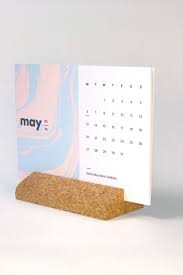 2021 Desk Calendar With Holder Abstract Calendar With Wooden Etsy Desk Calendars Stationery Planning Small Calendar