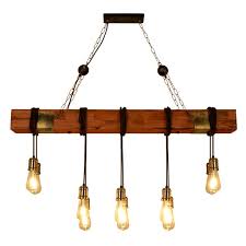 Lighting is essential to the success of any interior design. 46 Chandelier Wooden Retro Rustic Pendant Light Industrial Lighting Distressed Wood Chandelier For Dining Table Vintage Kitchen Bar Island Billiard 10 E26 Bulbs Not Included Walmart Com Walmart Com