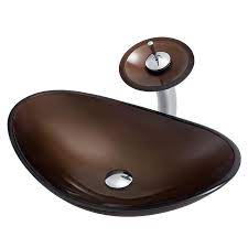 The glass sinks pieces at bluebath.com are extremely stylish and unique. Boweiya Chocolate Color Boat Oval Hotel Toilet Glass Wash Hand Basins Sink Basin Bathroom With Furniture Buy Sink Basin Bathroom Bathroom Sinks With Furniture Hotel Bathroom Sink Wash Hand Basin Product On Alibaba Com