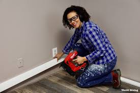 Should the base be set above the sub floor so the edge of the carpet can be tucked under, or does it just. How To Install Baseboard Yourself A Step By Step Guide