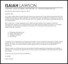How to start a cover letter. Merchandise Assistant Cover Letter Sample Cover Letter Templates Examples