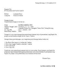 Berikut adalah contoh surat lamaran kerja di pt, bank, guru, restoran, akuntan, dll. Surat Lamaran Sopir