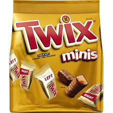 Twix Caramel Minis Size Chocolate Cookie Bar Candy Bag 9 7 Oz Walmart Com Twix Cookie Bars Twix Chocolate