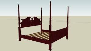The metal frame was the perfect size and weight for a bed. Rice 4 Post Poster Bed Frame Cherry Wood 3d Warehouse
