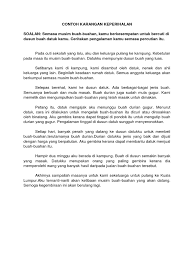 Contoh Karangan Keperihalan Pdf