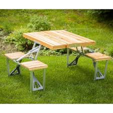 Leisure Season Portable Patio Folding Picnic Table Pft12 The Home Depot In 2020 Picnic Table Outdoor Picnic Tables Folding Picnic Table